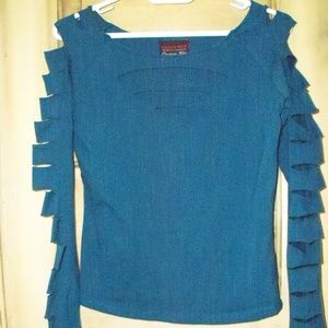 Slashed Long Sleeve Knit top by Heavy Red